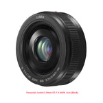 Lumix-H-H020 AE-K 20mm F1.7 II ASPH Black