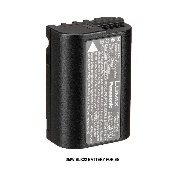 LUMIX DMW-BLK22 Battery for S5