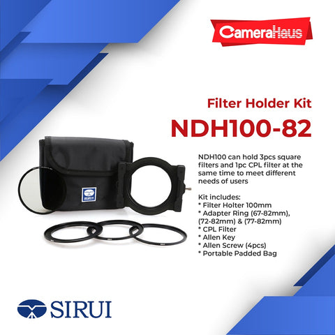 Square Filter Holder Kit NDH100-82 for Square & Round Filters
