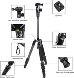 SIRUI Carbon Fiber Travel 5C Tripod  with Ball Head and Arca Swiss Plate