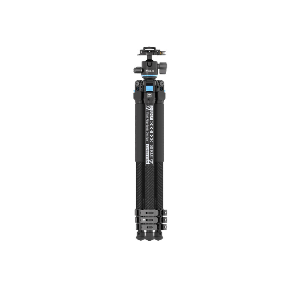 Sirui L-224F Carbon Fiber Photo Tripod with KS-10 Low Gravity QR Ball Head