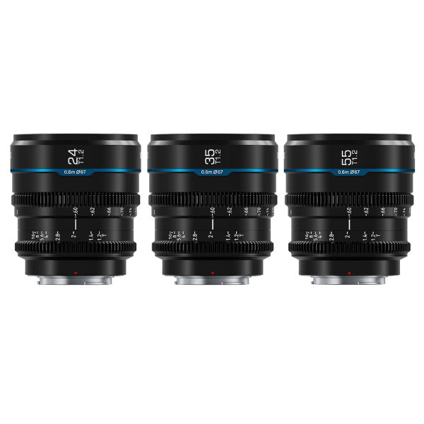 Sirui Nightwalker T1.2 3-Lens Set (RF Mount)