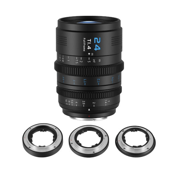 Sirui Vision Prime 1 24mm T1.4 Full Frame Cine Lens for E, RF, Z and L Mount (Black)