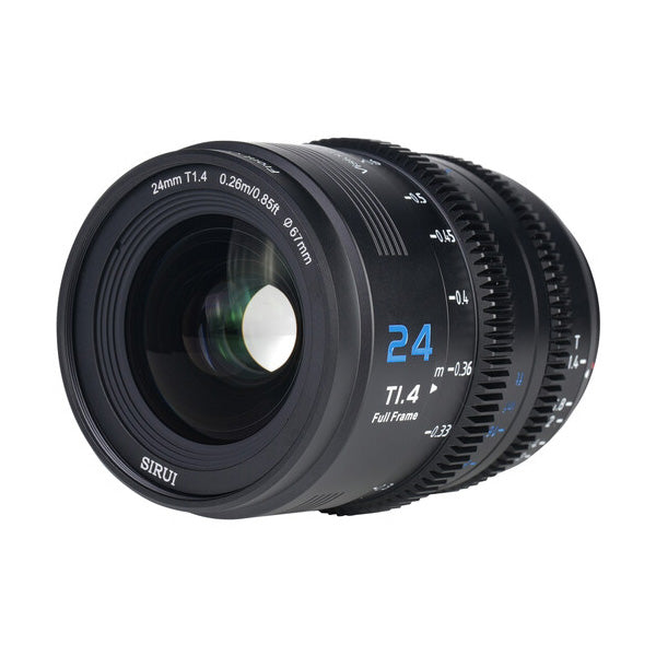 Sirui Vision Prime 1 24mm T1.4 Full Frame Cine Lens for E, RF, Z and L Mount (Black) — alternate view