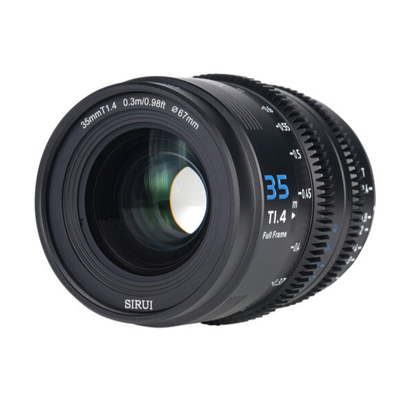 Sirui Vision Prime 1 35mm T1.4 Full Frame Cine Lens for E, RF, Z and L Mount (Black)