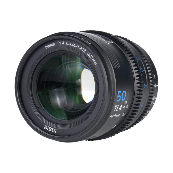 Sirui Vision Prime 1 50mm T1.4 Full Frame Cine Lens for E, RF, Z and L Mount (Black) — alternate view