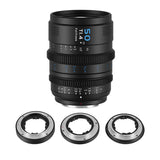 Sirui Vision Prime 1 50mm T1.4 Full Frame Cine Lens for E, RF, Z and L Mount (Black)