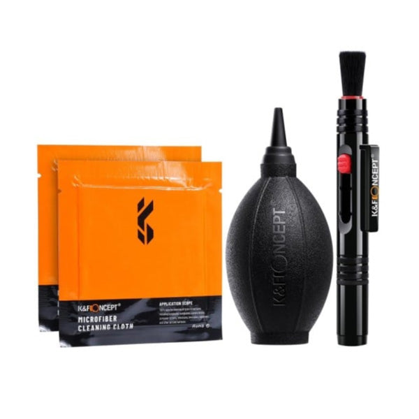 K&F Concept KF-1694 3-in-1 Cleaning Kit (Pen, Blower, Cloth)