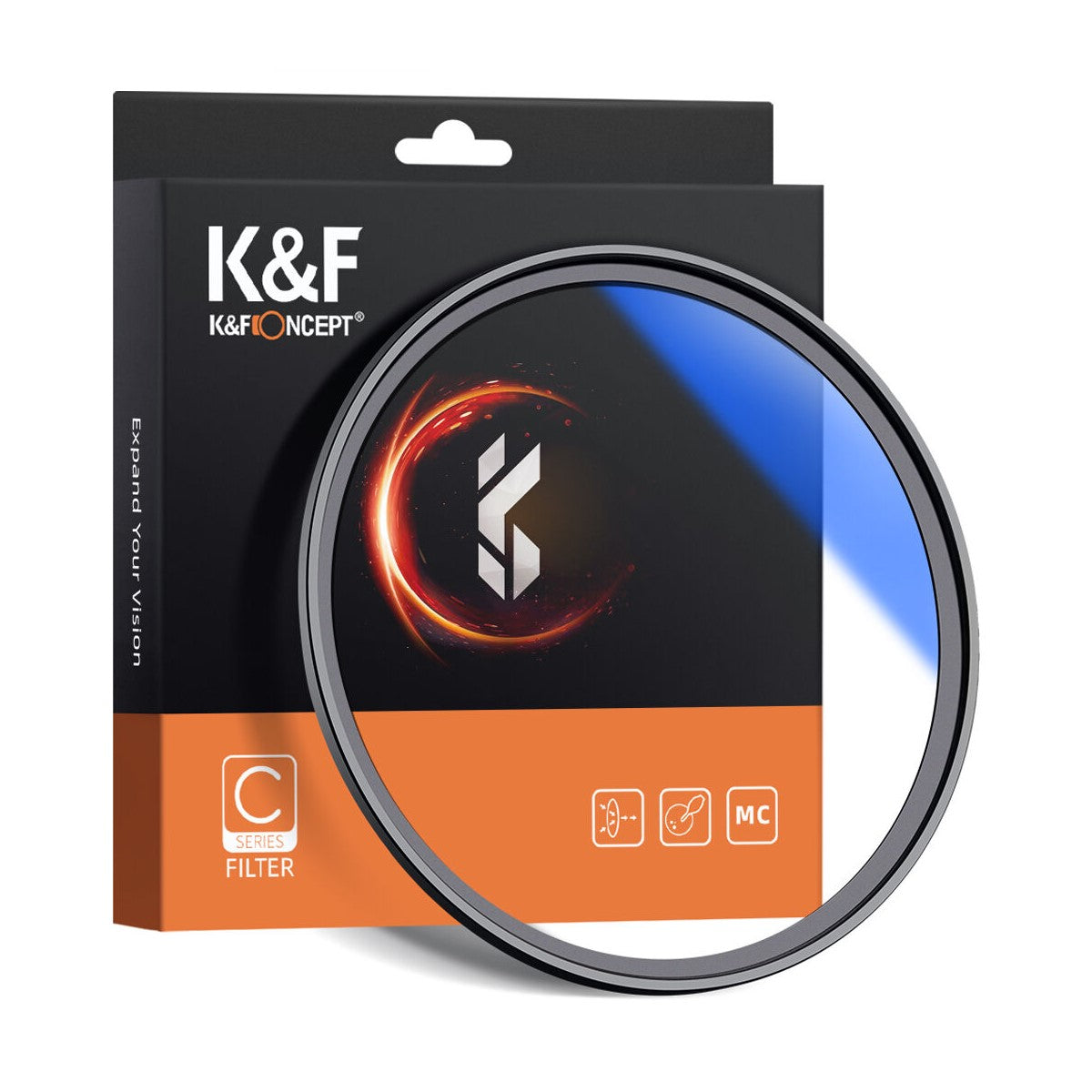K&F Concept 40.5mm MCUV Slim Multi-Coated Filter – Blue