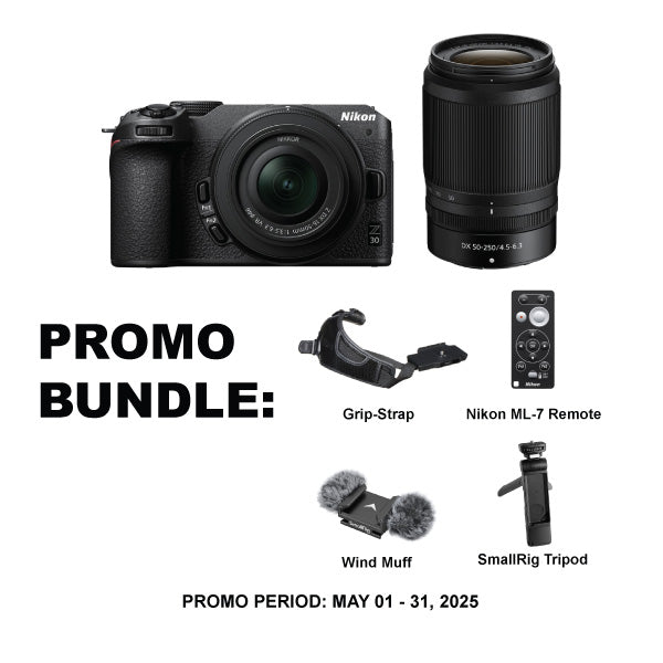 Nikon Z30 Mirrorless Camera 16-50mm + 50-250mm Kit – Camerahaus