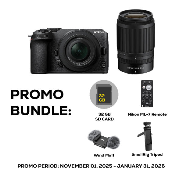 Nikon Z30 Dual Zoom Lens Kit (16-50mm + 50-250mm) – Camerahaus Nikon Z30 Dual Zoom Lens Kit (16-50mm + 50-250mm) – Camerahaus