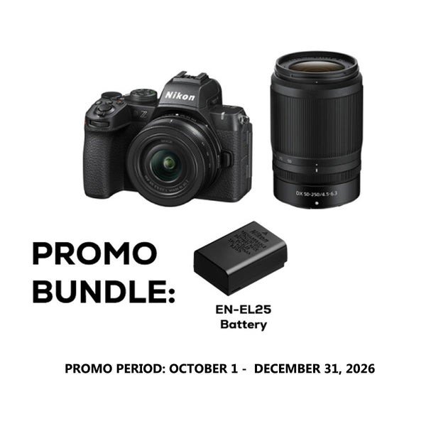 Nikon Z50 II Mirrorless Camera with NIKKOR Z DX 16-50mm VR and 50-250mm VR Lenses