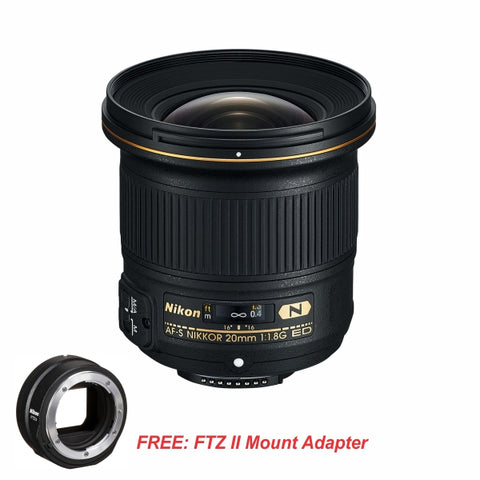 Nikon AF-S NIKKOR 20mm F1.8G ED Lens