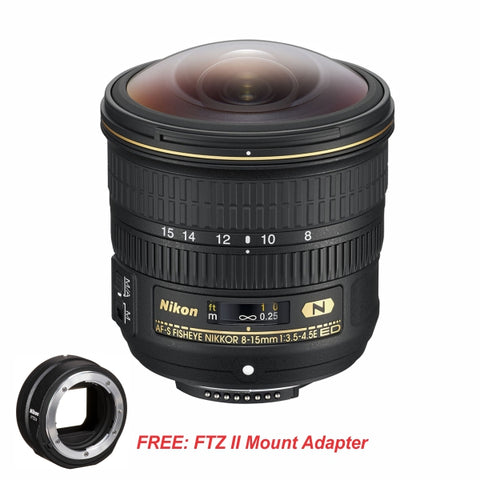 Nikon AF-S Fisheye NIKKOR 8-15mm F3.5-4.5E ED Lens