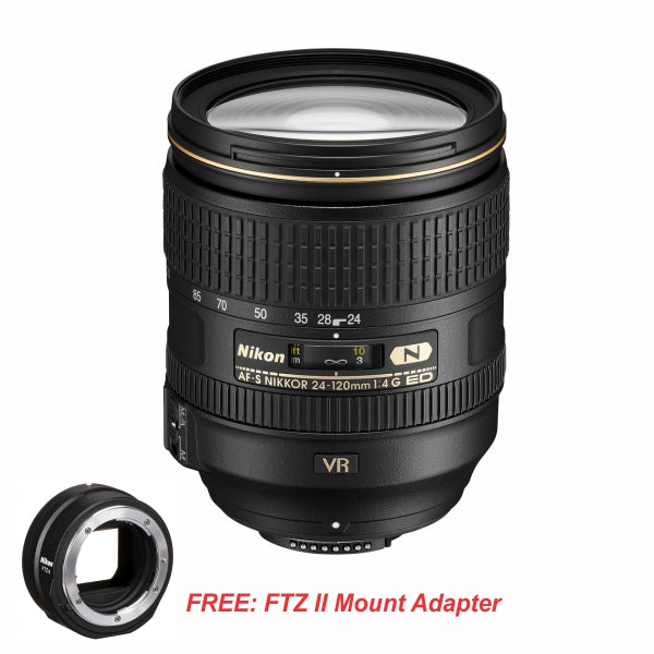 Nikon AF-S NIKKOR 24-120mm F4G ED VR Lens – Camerahaus