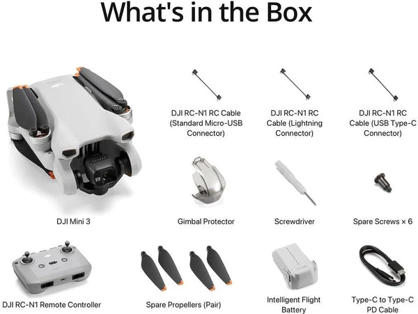 DJI Mini 3 No RC Drone — alternate view