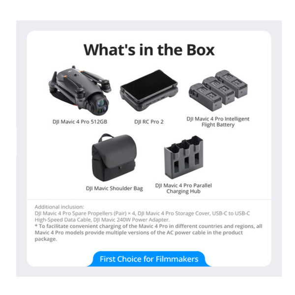 DJI Mavic 4 Pro 512GB Creator Combo RC Pro2 — alternate view