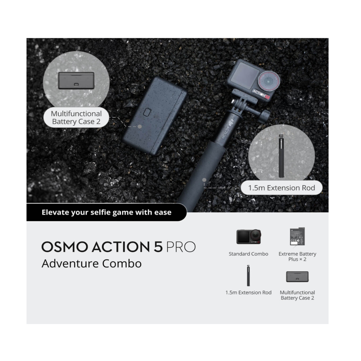 DJI Osmo Action 5 Pro Adventure Combo Action Cam