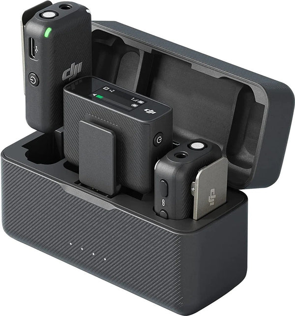 DJI Mic Compact Digital Wireless Microphone System / Recorder for Camera & Smartphone 2 Transmitter