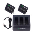SM508 2 Batteries + 3 Charger for Hero7