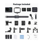 BRAVE 8 LITE Action Camera 2-Battery Set with Dual Charger & Remote