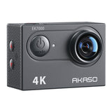 EK7000 Action Camera 2-Battery Set with Dual Charger & Remote