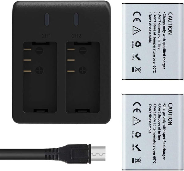 AKASO Charger and Dual Battery Combo for Brave 4 / Brave 4 PRO / V50X