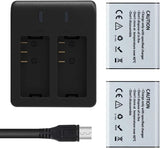 BATTERY KIT for BRAVE 4PRO V50X incl Charger + 2 Batteries