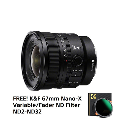 SEL 16F18G 16mm F1.8 G Free 67mm ND2-32 Filter