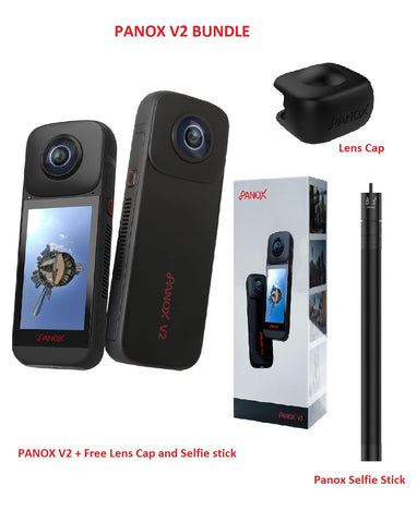 PanoX V2 + LensCap + Selfie Stick