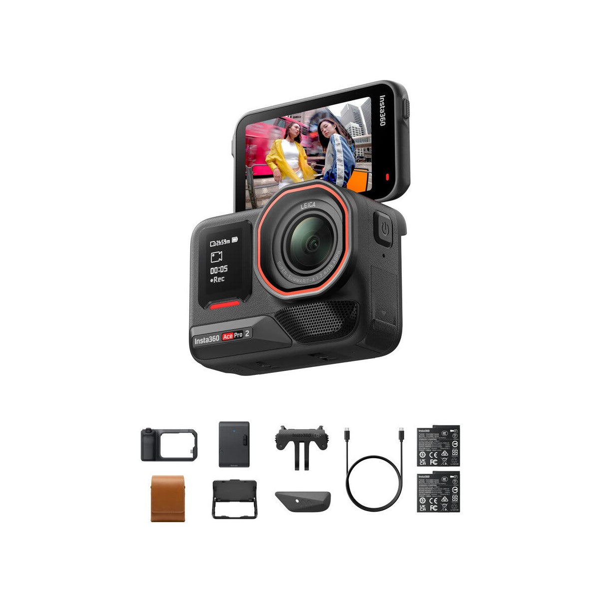 Insta360 Ace Pro 2 Action Camera Flash Print Bundle