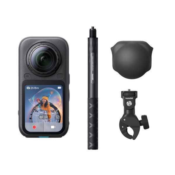 Insta360 X6 360 Camera Motorcycle Bundle (Black)