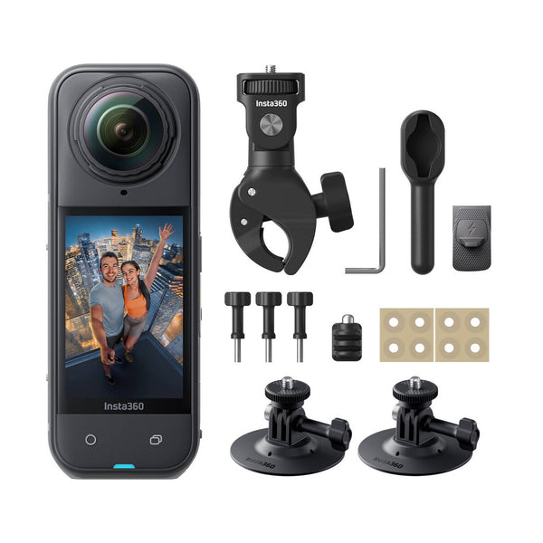 Insta360 X5 360 Camera Motorcycle Bundle