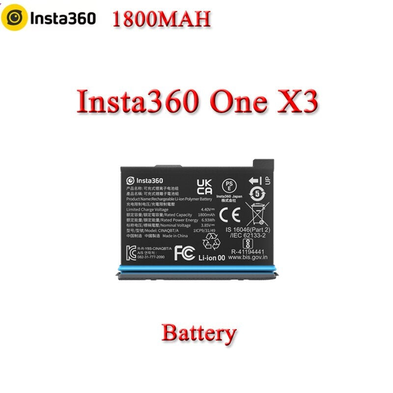 Insta360 Rechargeable 1800mAh Battery for X3