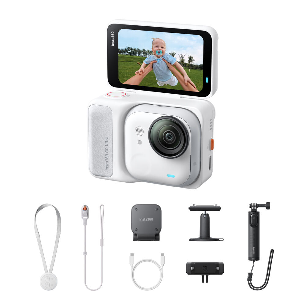 Insta360 GO Ultra Creator Bundle Action Camera - Arctic White