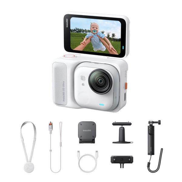 Insta360 GO Ultra Creator Bundle Action Camera - Arctic White