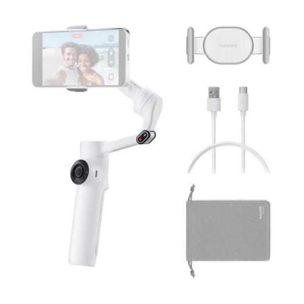 Insta360 FLOW 2 AI Tracker Bundle White