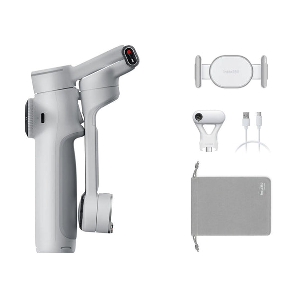 Insta360 FLOW 2 PRO AI Tracker Bundle Gimbal Stabilizer Gray