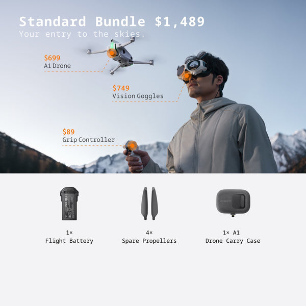 Insta360 Antigravity A1 360 Drone Remote Controller Bundle — alternate view