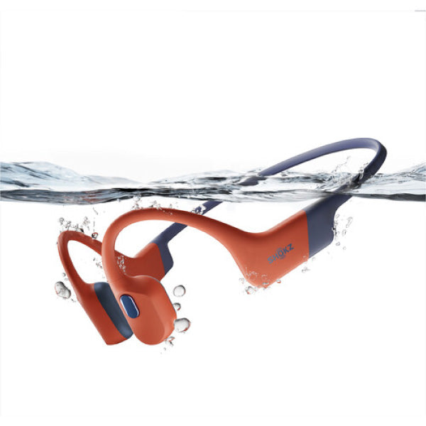 Shokz OpenSwim Waterproof Bone Conduction MP3 Headphones - Red