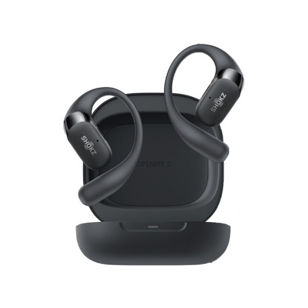 Shokz OpenFit 2+ Open-Ear Wireless Earbuds with ANC - Black