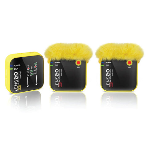 LENSG LYM348C Yellow Wireless Microphone