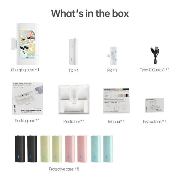 Lensgo 518C Wireless Lavalier Microphone 1 Transmitter