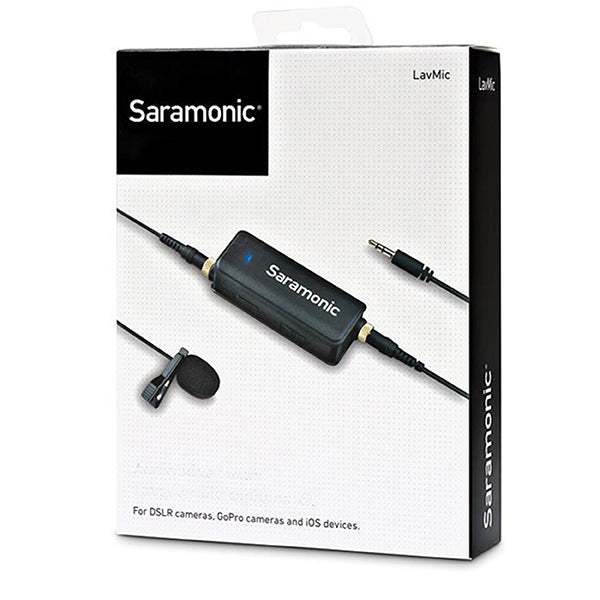 Saramonic LavMicro Omnidirectional Lavalier Mic with 3.5mm TRS/TRRS ...