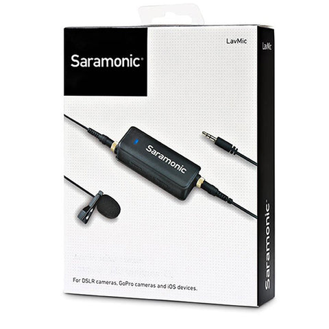 Saramonic LavMicro Omnidirectional Lavalier Mic with 3.5mm TRS/TRRS Output for Cameras, Mobile Devices