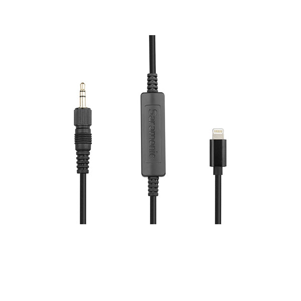 Saramonic LC-C35 Locking 3.5mm Connector to IOS Certified Lightning Output Cable