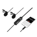 BOYA BY-M1DM Dual Omnidirectional Lavalier Microphone