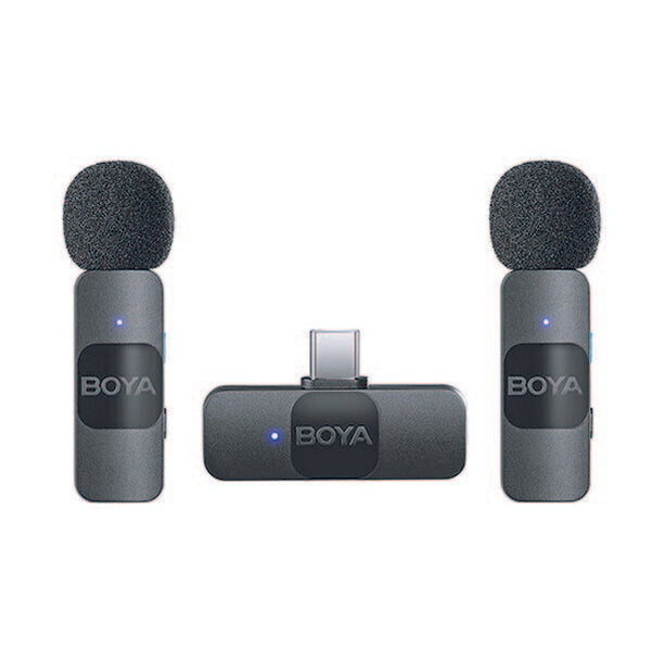 Boya BY-V20 USB-C Black 2Tx+1Rx Wireless Microphone Set