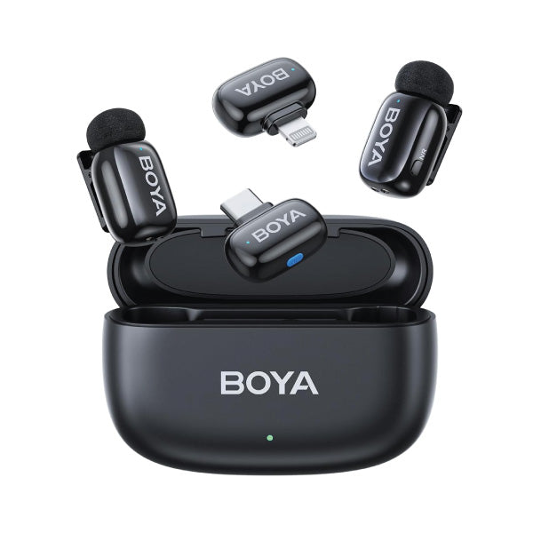 Boya BY-Mini 12 Black Wireless Microphone (USB-C)
