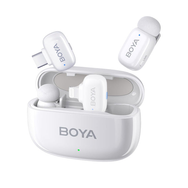Boya BY-Mini 13 White Wireless Microphone (USB-C)